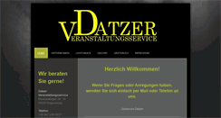 Desktop Screenshot of datzer-veranstaltungsservice.com