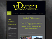 Tablet Screenshot of datzer-veranstaltungsservice.com